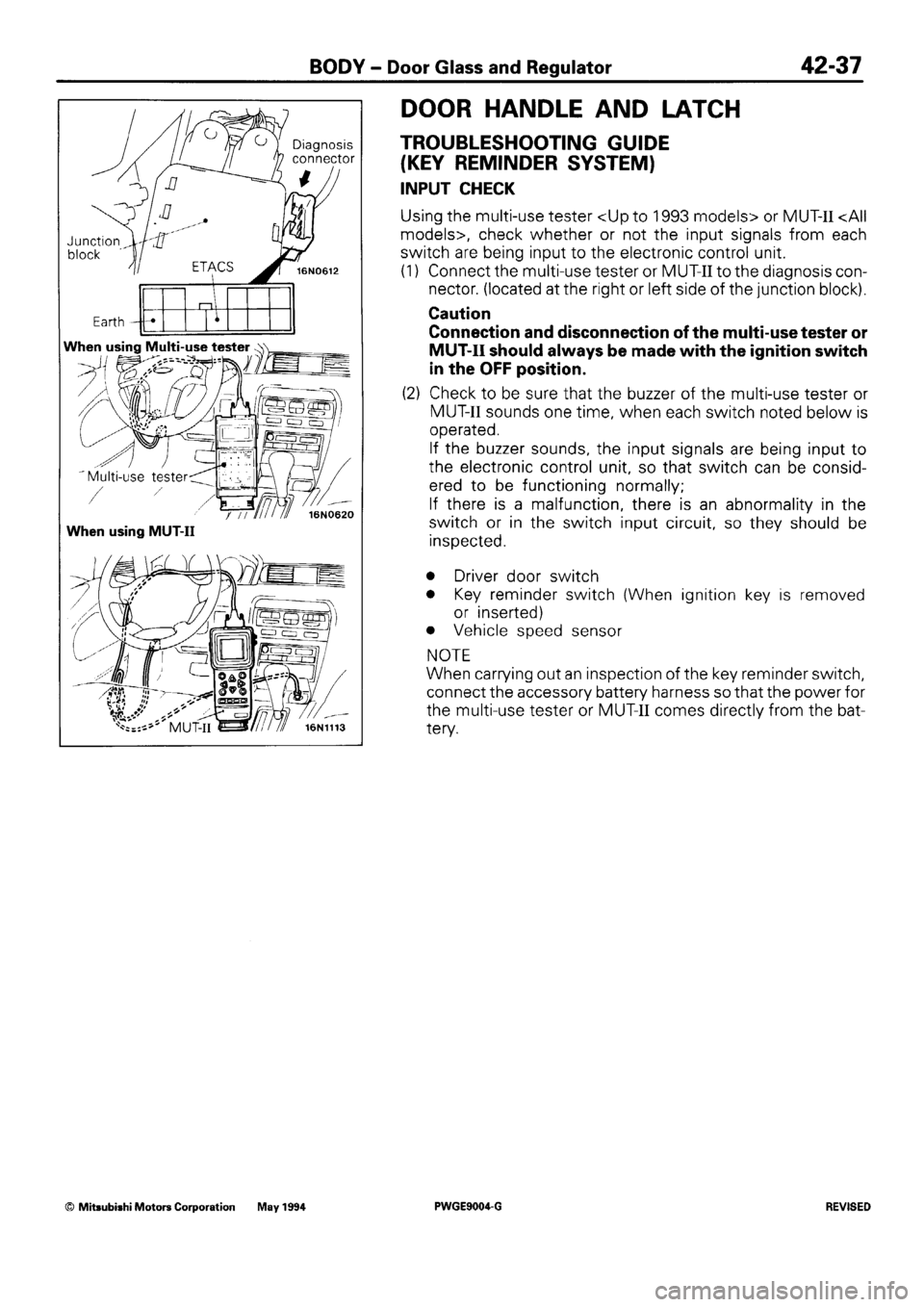 MITSUBISHI SIGMA 1991 Workshop Manual MITSUBISHI SIGMA 1991 Workshop Manual