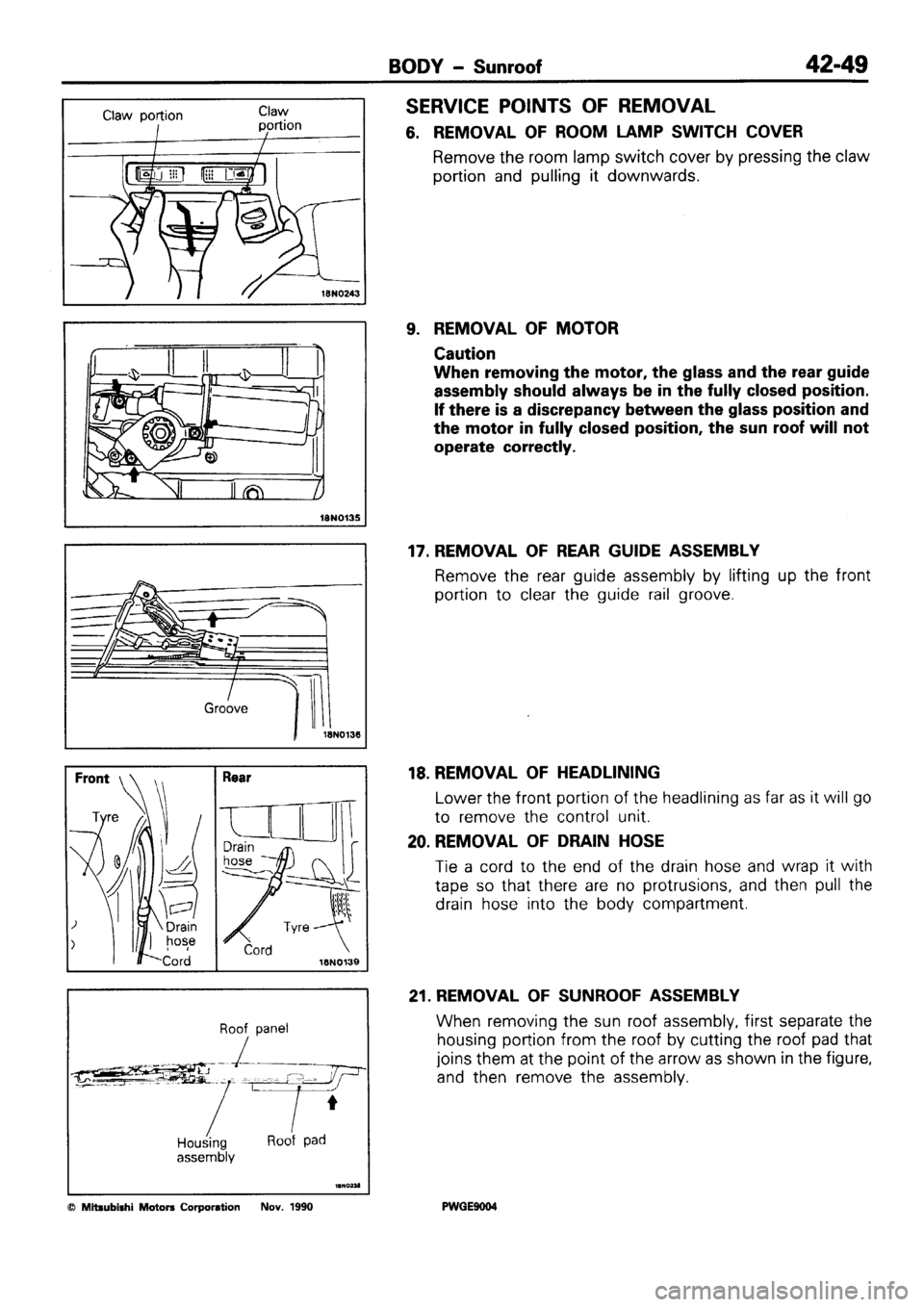 MITSUBISHI SIGMA 1991 Workshop Manual MITSUBISHI SIGMA 1991 Workshop Manual
