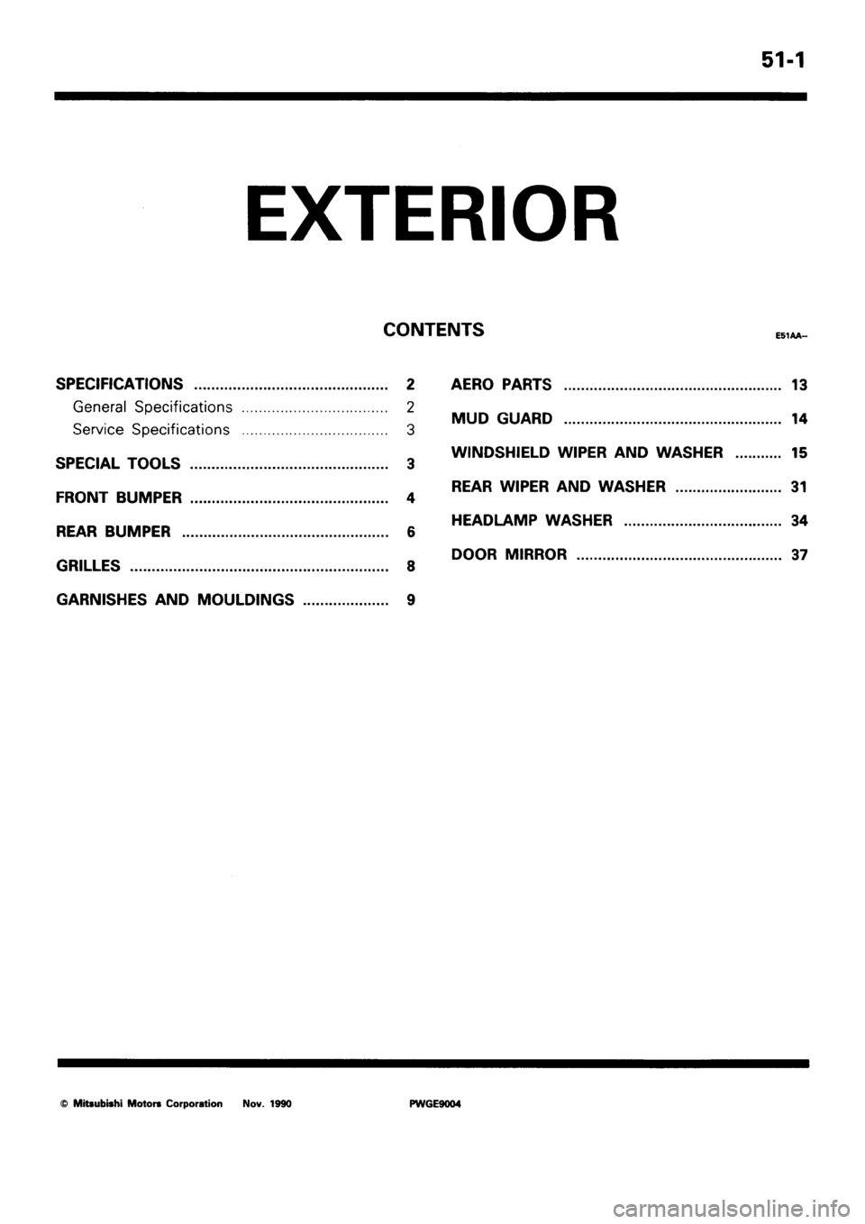 MITSUBISHI SIGMA 1991 Workshop Manual MITSUBISHI SIGMA 1991 Workshop Manual