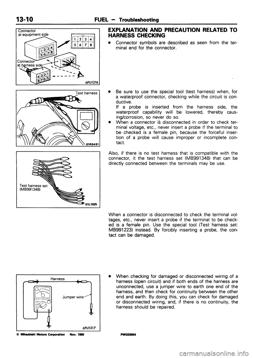 MITSUBISHI SIGMA 1991 Workshop Manual MITSUBISHI SIGMA 1991 Workshop Manual