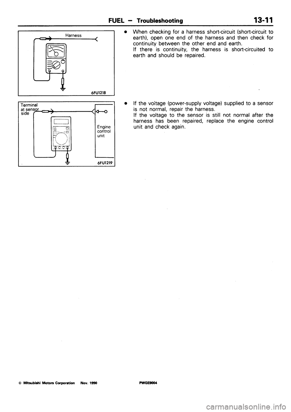MITSUBISHI SIGMA 1991 Workshop Manual MITSUBISHI SIGMA 1991 Workshop Manual