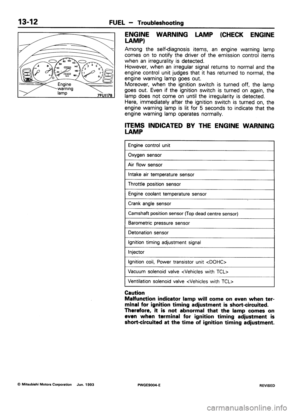 MITSUBISHI SIGMA 1991 Workshop Manual MITSUBISHI SIGMA 1991 Workshop Manual