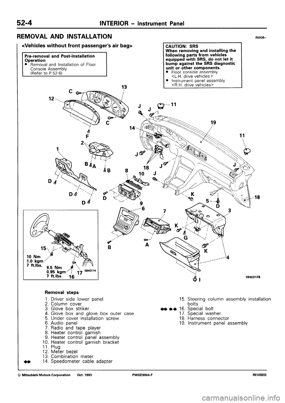 MITSUBISHI SIGMA 1991  Workshop Manual 