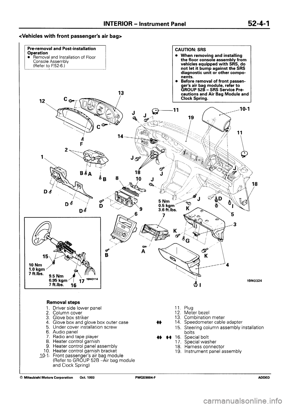 MITSUBISHI SIGMA 1991  Workshop Manual 