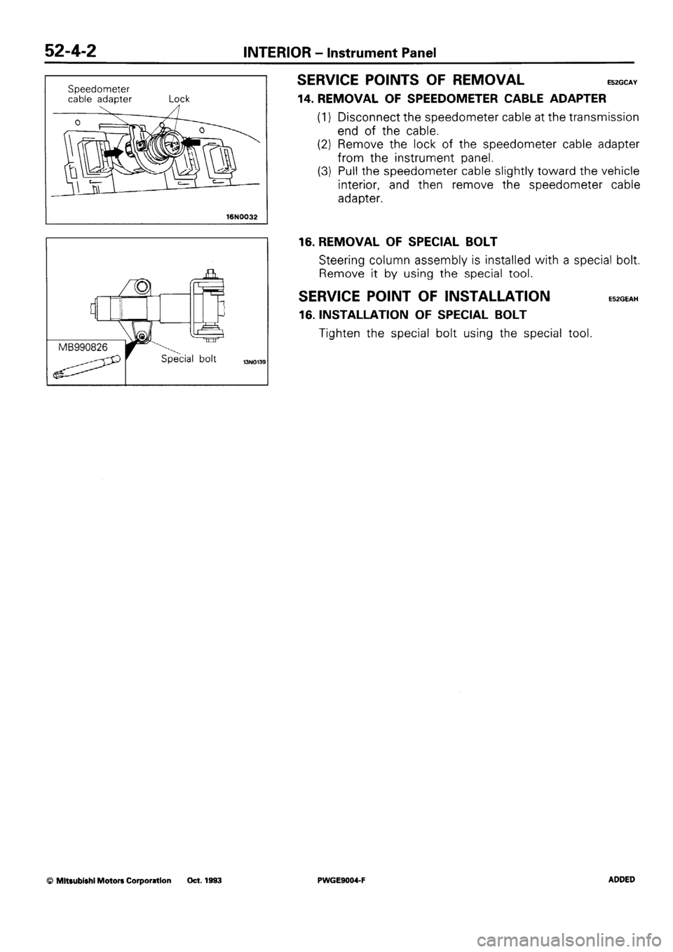 MITSUBISHI SIGMA 1991  Workshop Manual 