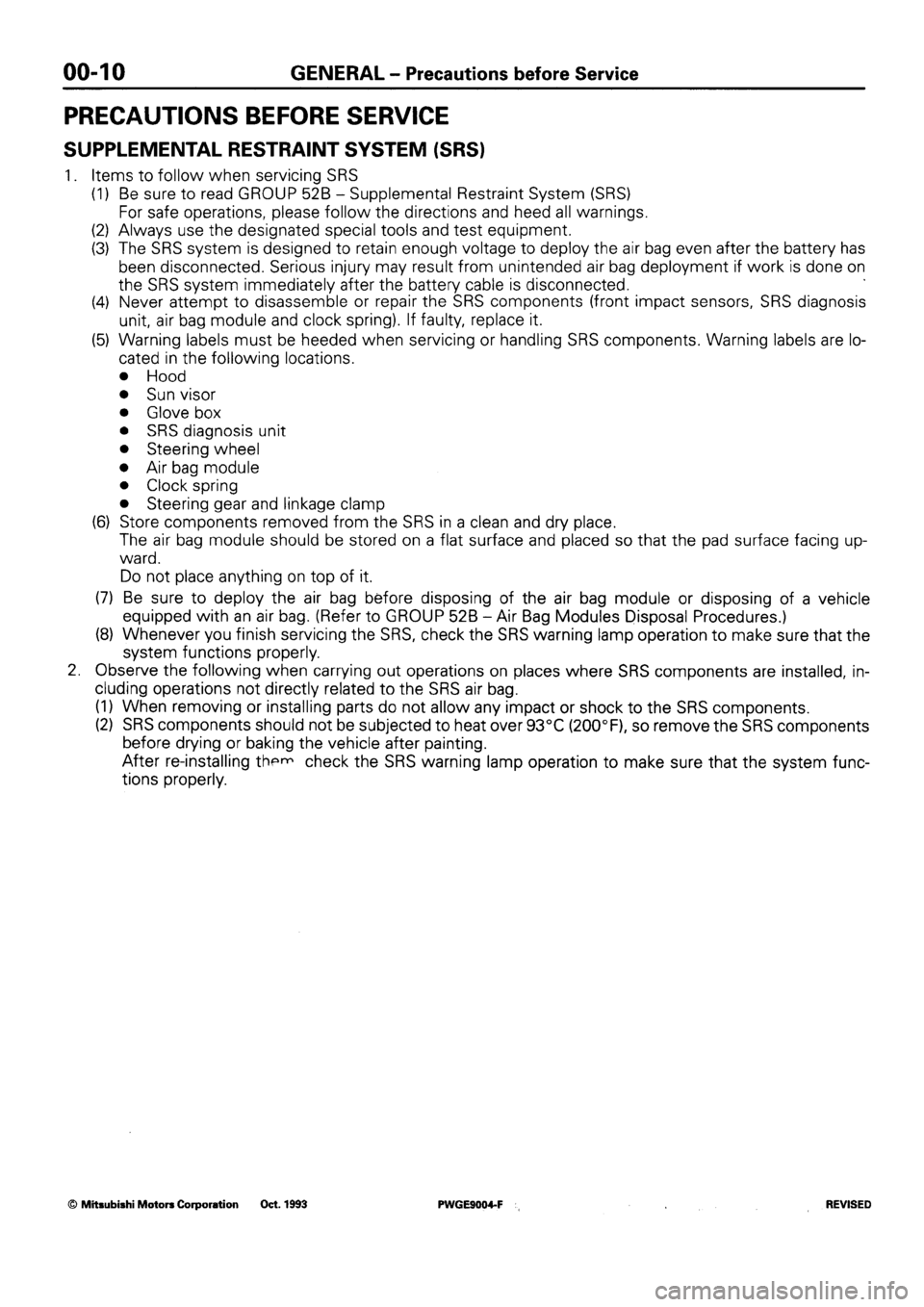 MITSUBISHI SIGMA 1991 User Guide MITSUBISHI SIGMA 1991 User Guide