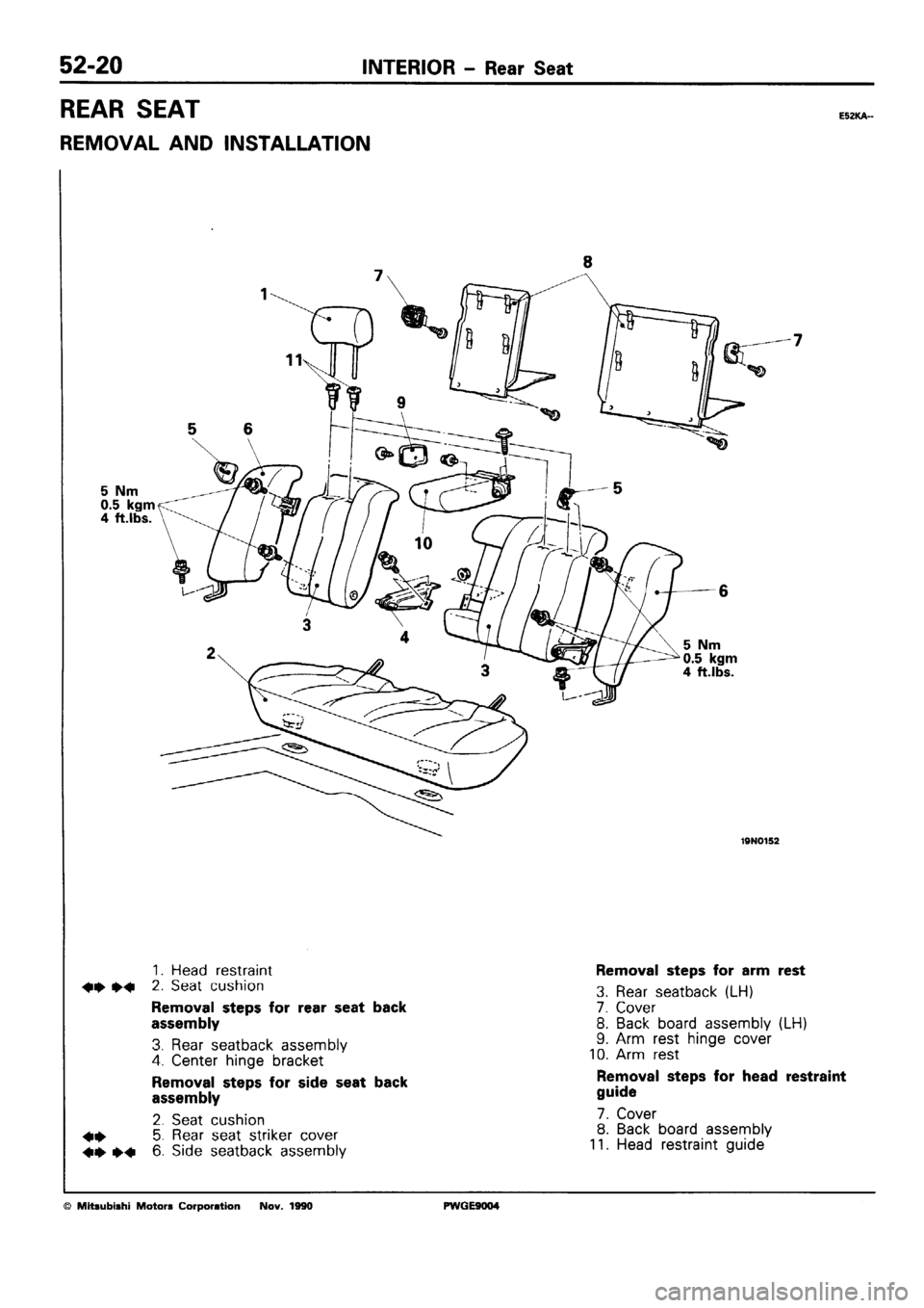 MITSUBISHI SIGMA 1991  Workshop Manual 