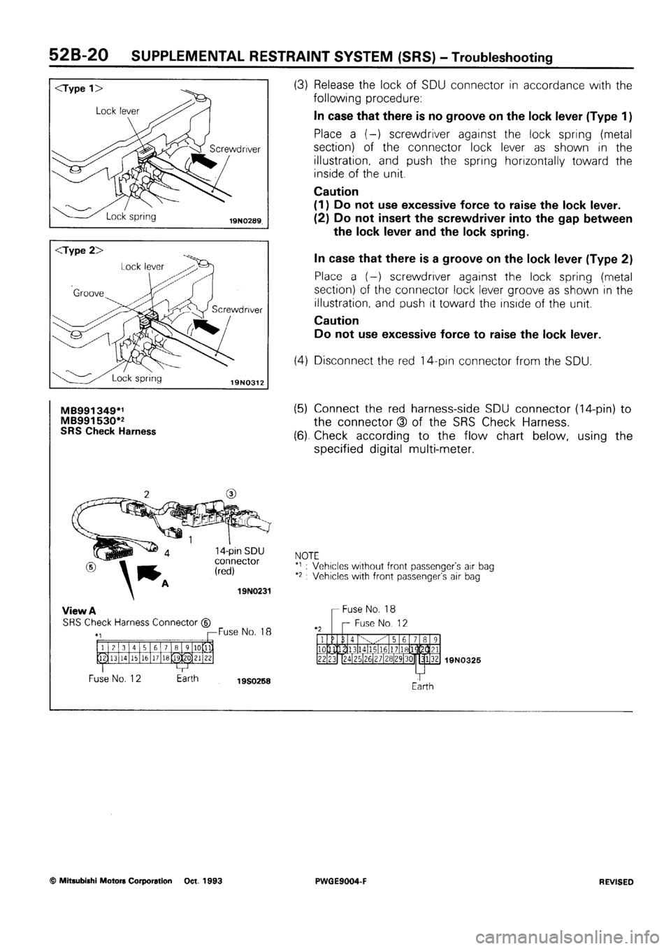 MITSUBISHI SIGMA 1991  Workshop Manual 