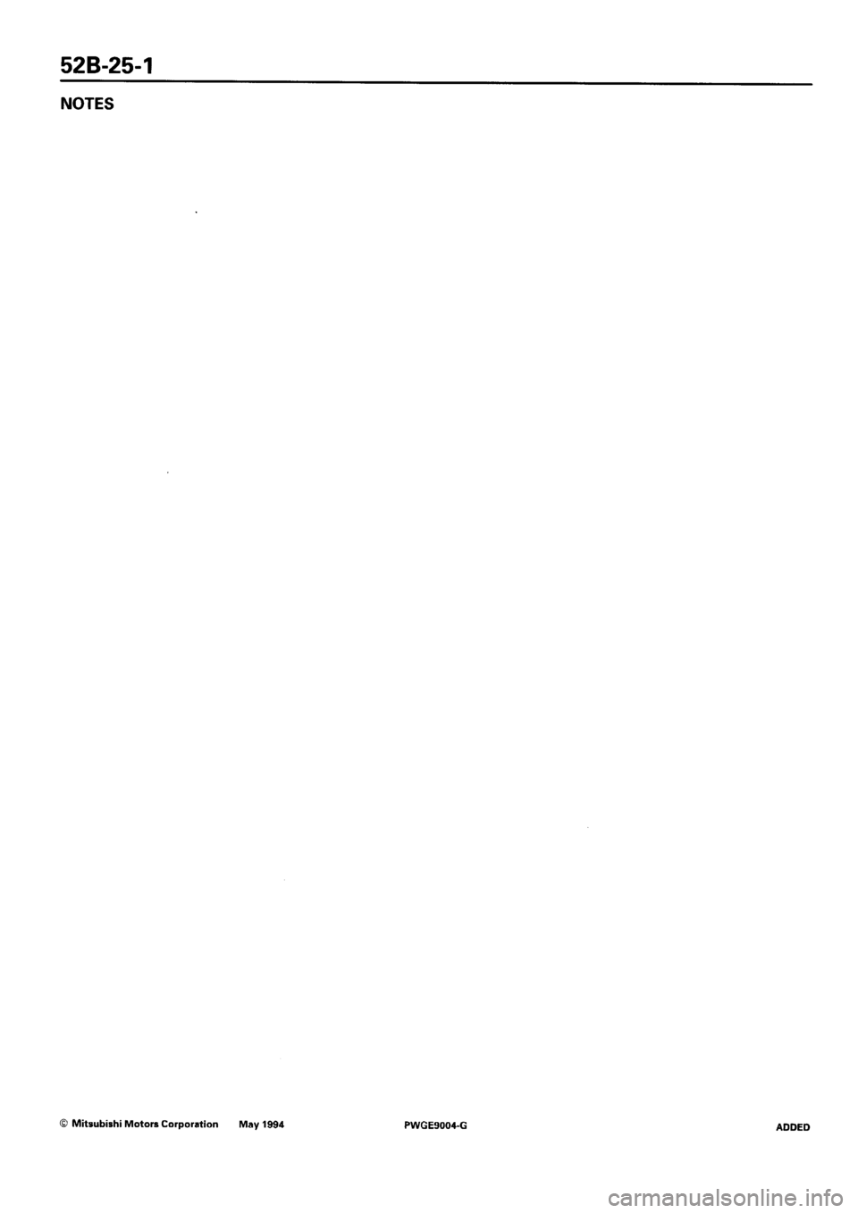 MITSUBISHI SIGMA 1991  Workshop Manual 