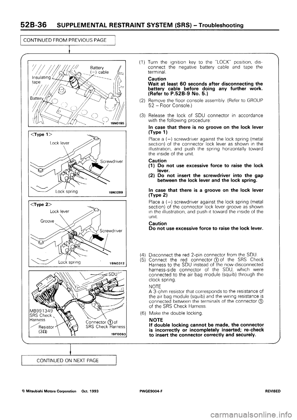 MITSUBISHI SIGMA 1991 Workshop Manual MITSUBISHI SIGMA 1991 Workshop Manual