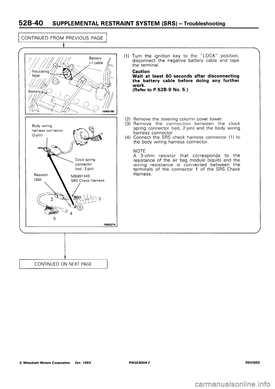 MITSUBISHI SIGMA 1991 Workshop Manual MITSUBISHI SIGMA 1991 Workshop Manual