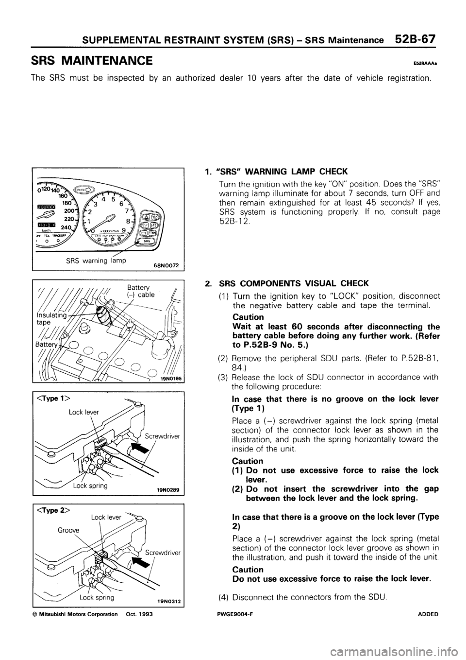 MITSUBISHI SIGMA 1991 Workshop Manual MITSUBISHI SIGMA 1991 Workshop Manual
