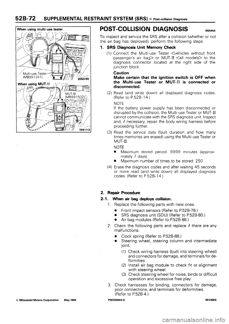 MITSUBISHI SIGMA 1991 Workshop Manual MITSUBISHI SIGMA 1991 Workshop Manual