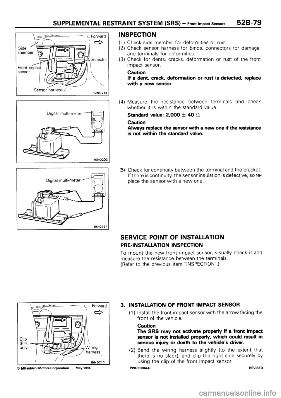 MITSUBISHI SIGMA 1991 Workshop Manual MITSUBISHI SIGMA 1991 Workshop Manual