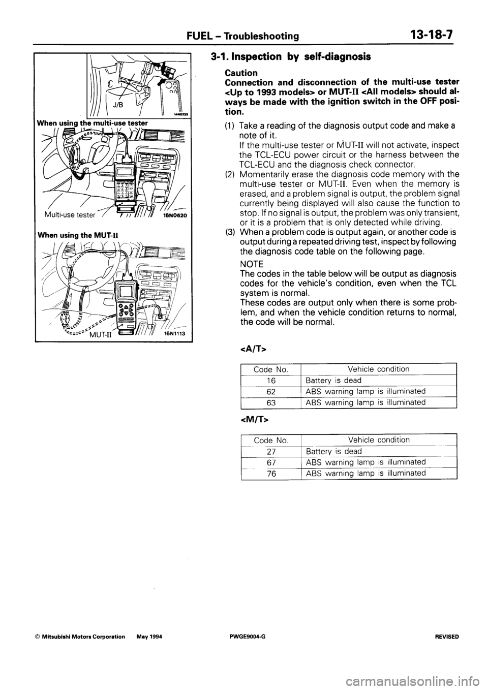 MITSUBISHI SIGMA 1991 Workshop Manual MITSUBISHI SIGMA 1991 Workshop Manual