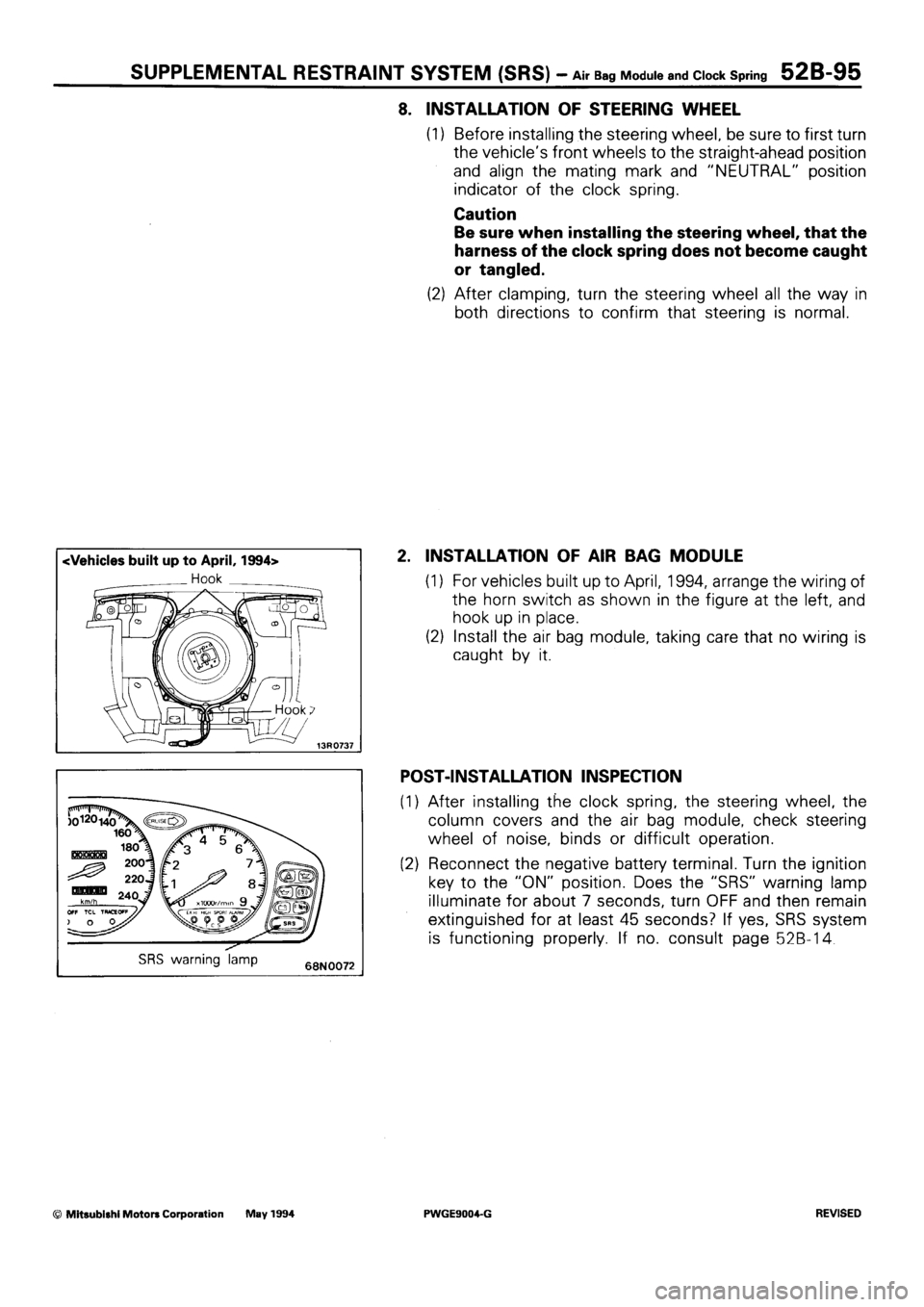 MITSUBISHI SIGMA 1991 Workshop Manual MITSUBISHI SIGMA 1991 Workshop Manual