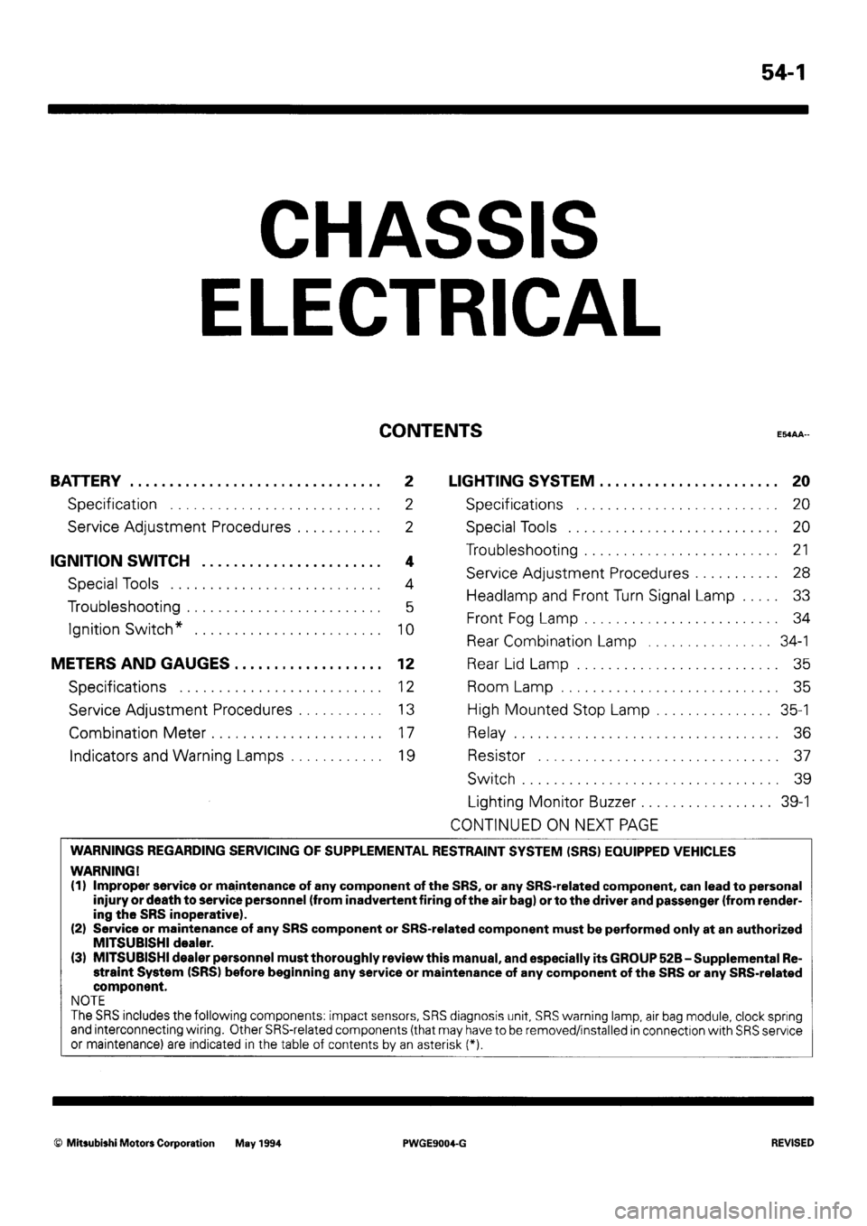 MITSUBISHI SIGMA 1991 Workshop Manual MITSUBISHI SIGMA 1991 Workshop Manual