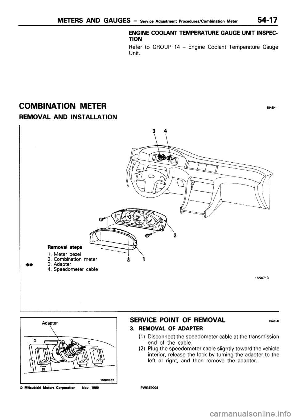 MITSUBISHI SIGMA 1991  Workshop Manual 