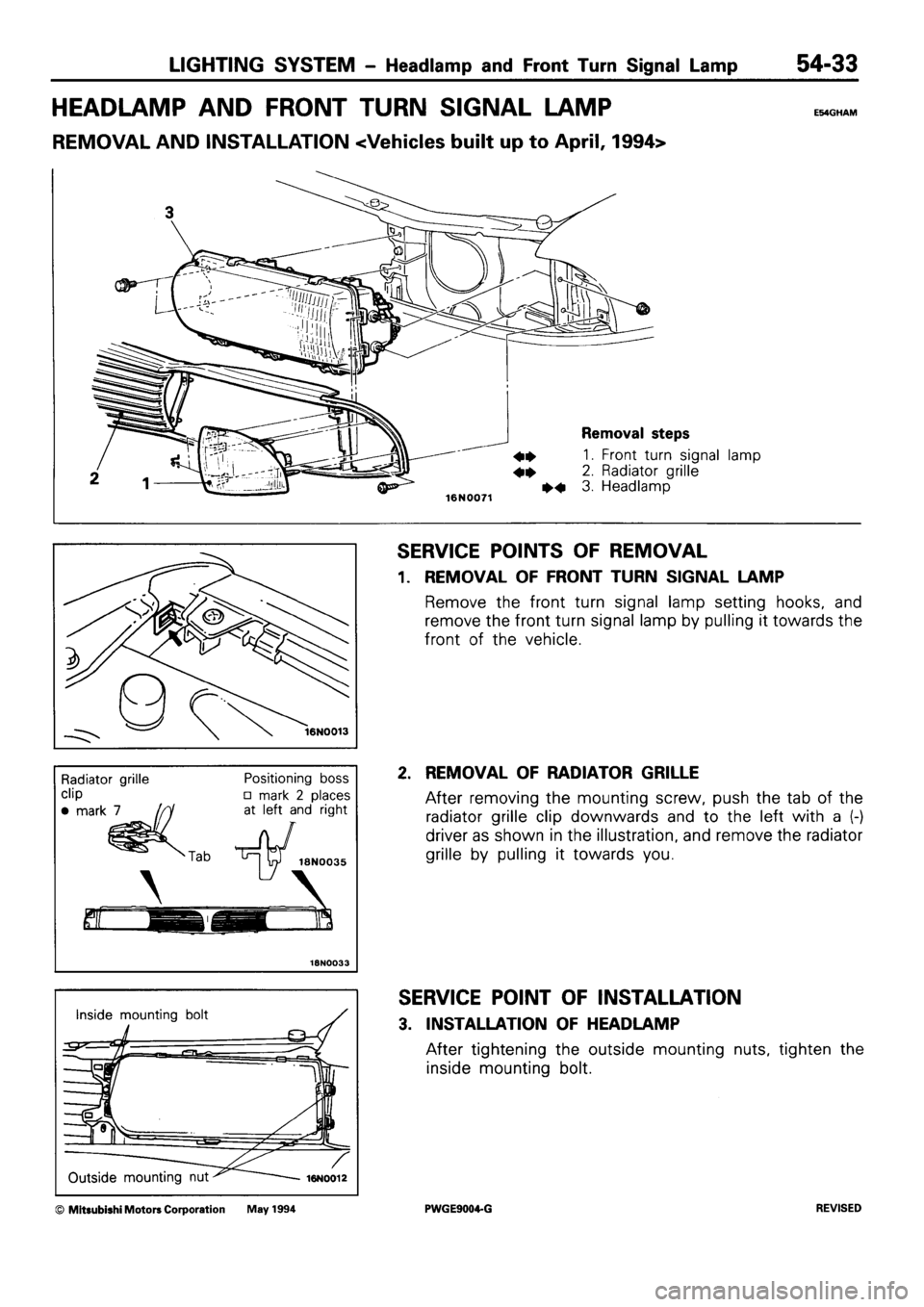 MITSUBISHI SIGMA 1991 Workshop Manual MITSUBISHI SIGMA 1991 Workshop Manual