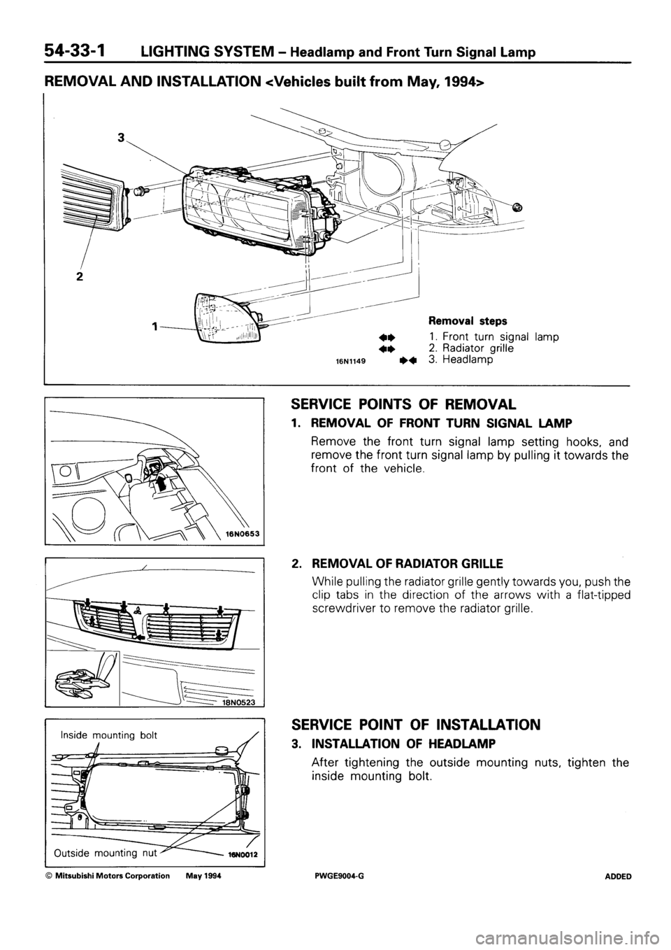 MITSUBISHI SIGMA 1991 Workshop Manual MITSUBISHI SIGMA 1991 Workshop Manual