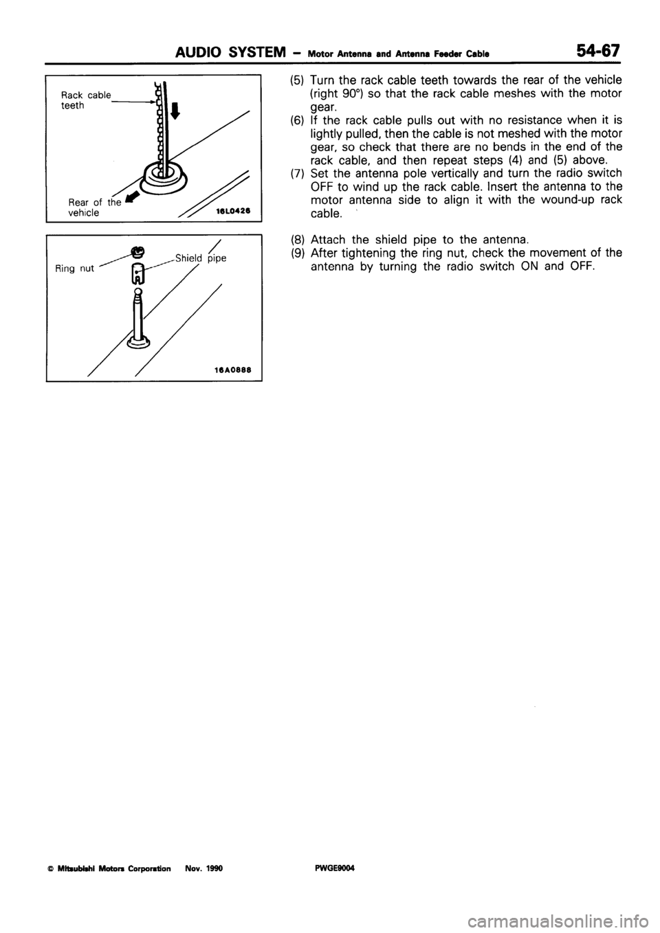 MITSUBISHI SIGMA 1991 Workshop Manual MITSUBISHI SIGMA 1991 Workshop Manual