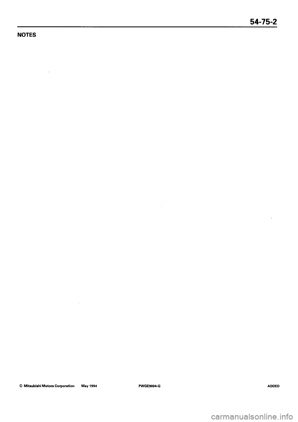 MITSUBISHI SIGMA 1991  Workshop Manual 