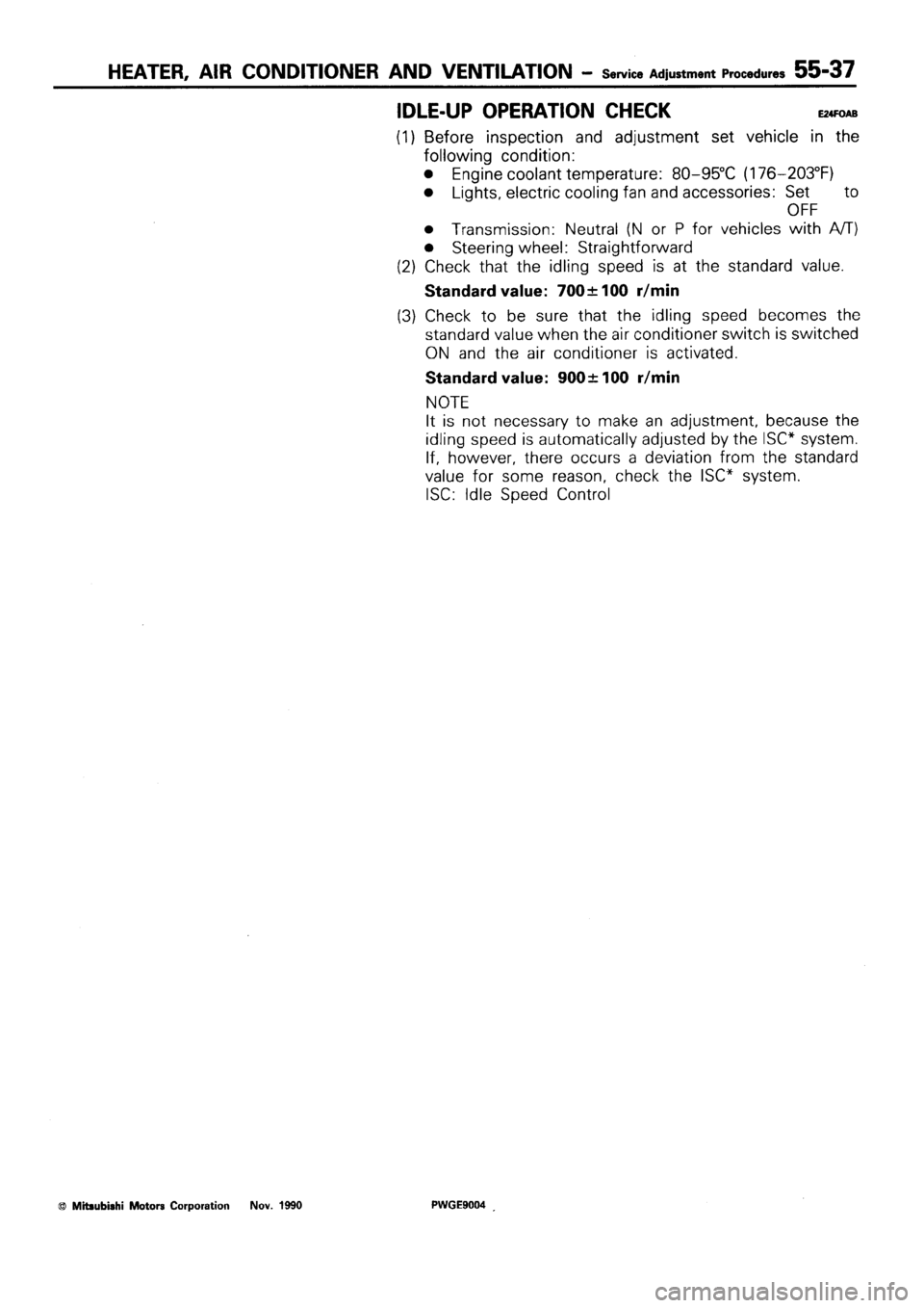 MITSUBISHI SIGMA 1991 Workshop Manual MITSUBISHI SIGMA 1991 Workshop Manual