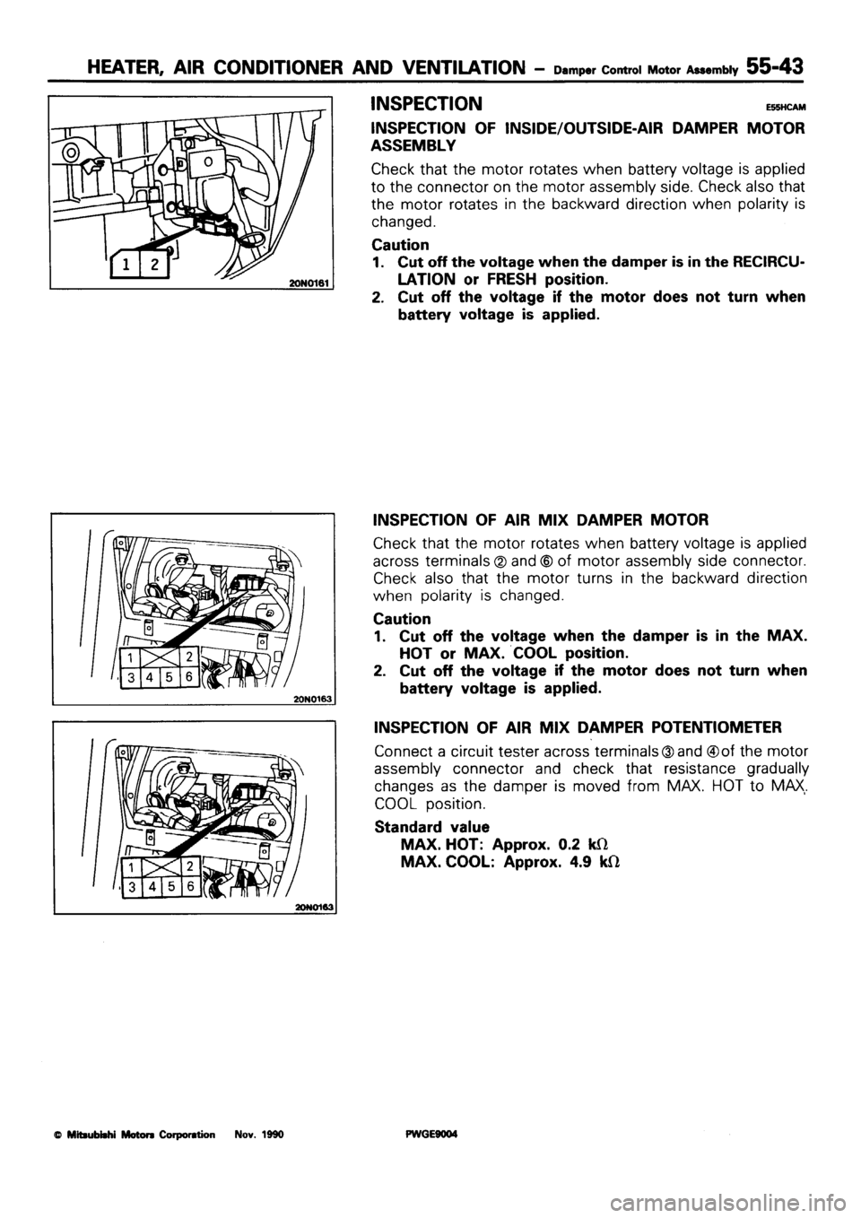 MITSUBISHI SIGMA 1991 Workshop Manual MITSUBISHI SIGMA 1991 Workshop Manual
