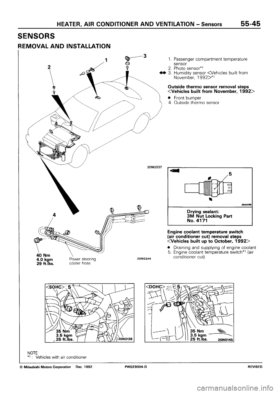 MITSUBISHI SIGMA 1991 Workshop Manual MITSUBISHI SIGMA 1991 Workshop Manual