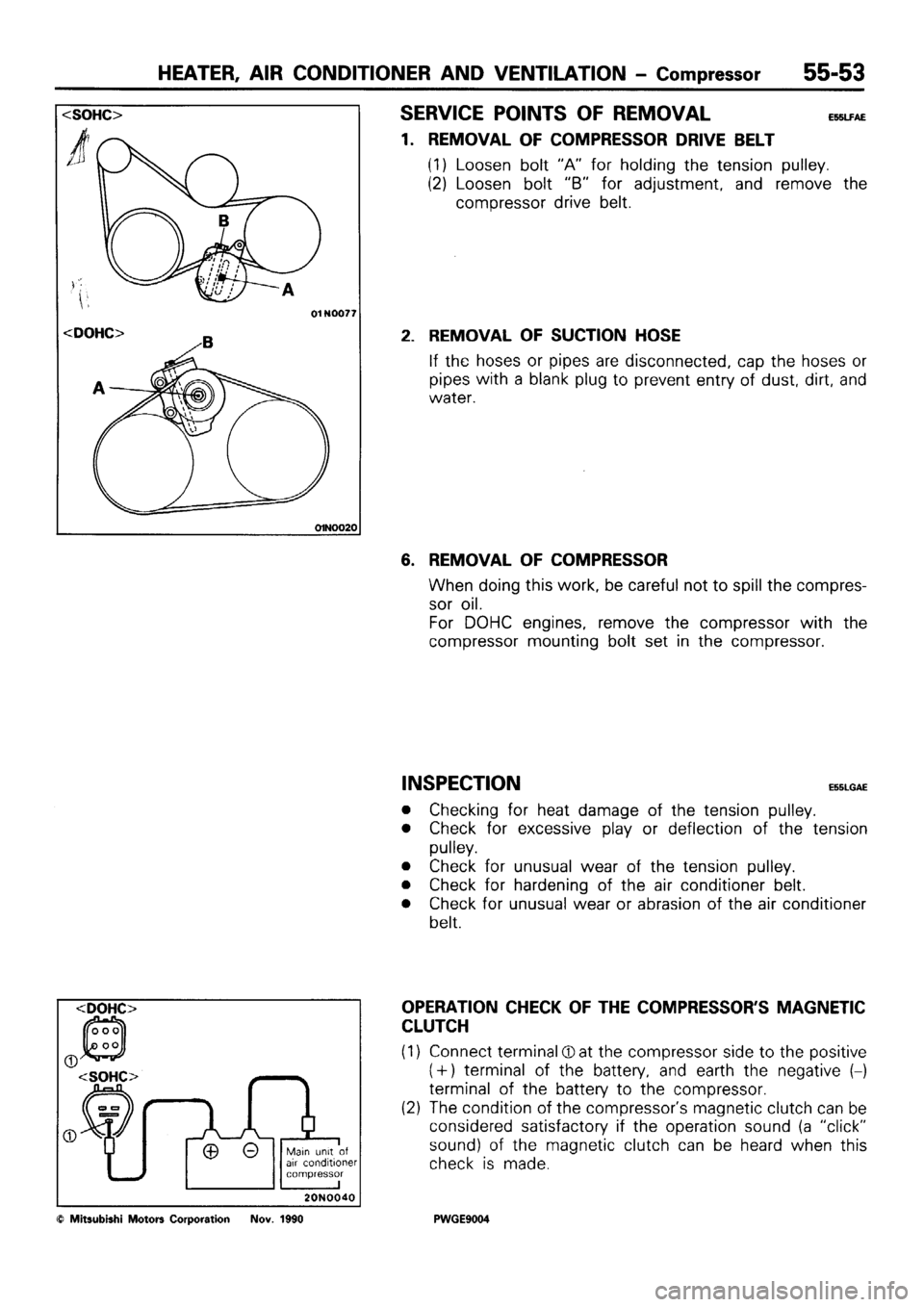 MITSUBISHI SIGMA 1991 Workshop Manual MITSUBISHI SIGMA 1991 Workshop Manual