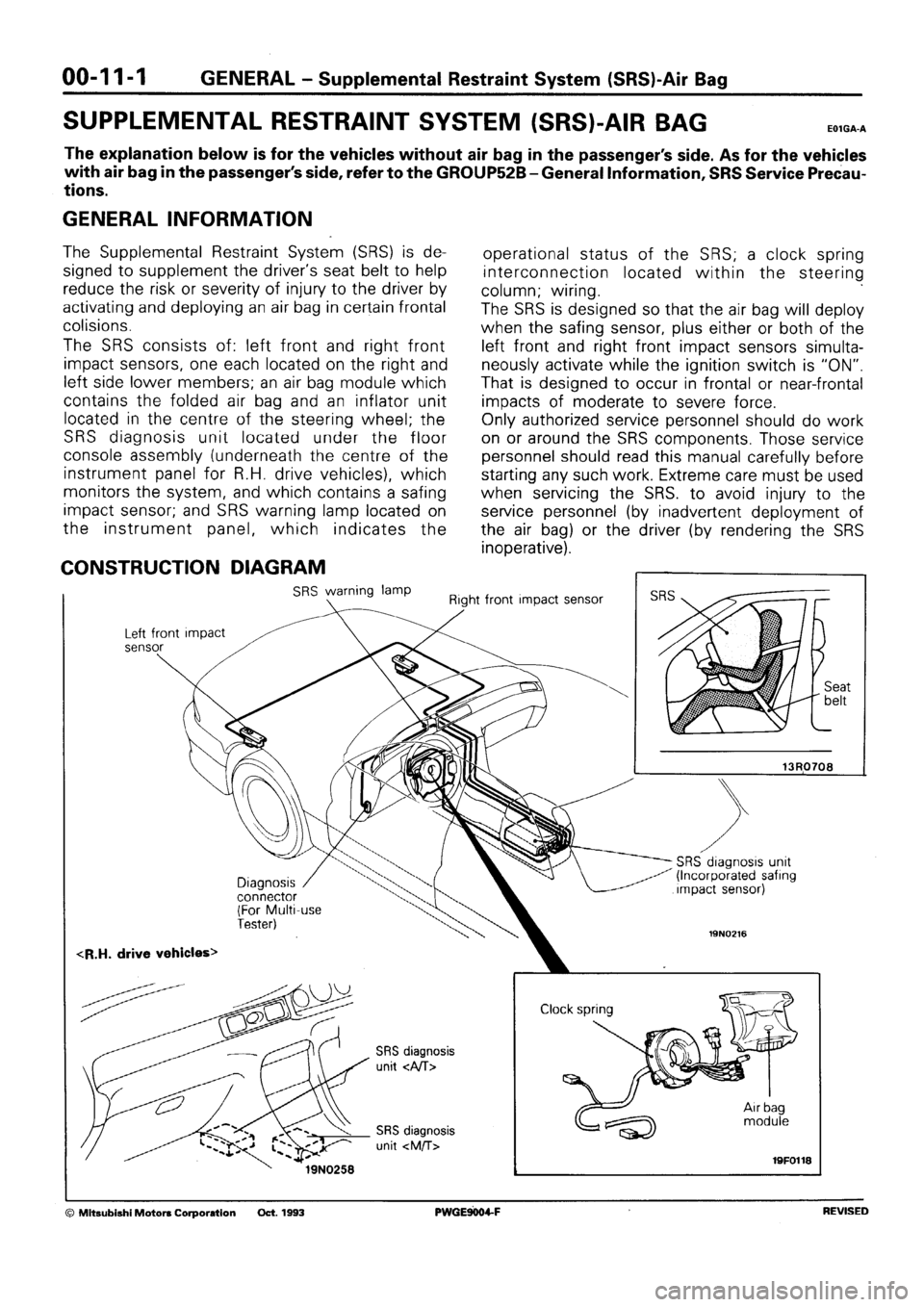 MITSUBISHI SIGMA 1991 User Guide MITSUBISHI SIGMA 1991 User Guide