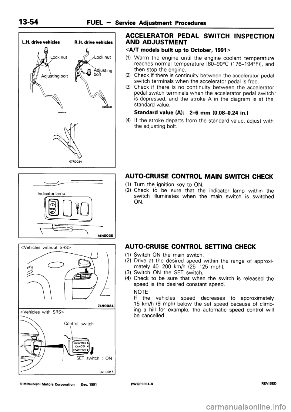 MITSUBISHI SIGMA 1991 Workshop Manual MITSUBISHI SIGMA 1991 Workshop Manual