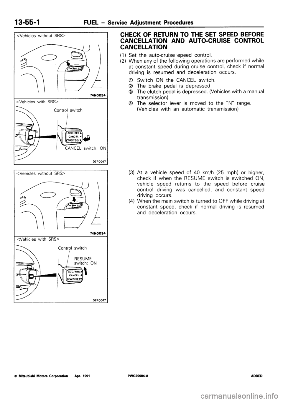 MITSUBISHI SIGMA 1991 Workshop Manual MITSUBISHI SIGMA 1991 Workshop Manual