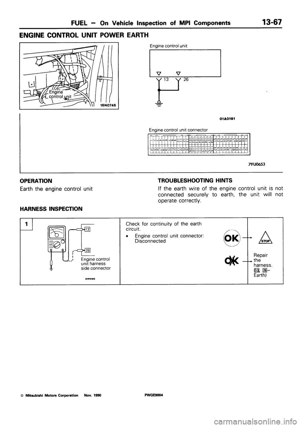 MITSUBISHI SIGMA 1991 Workshop Manual MITSUBISHI SIGMA 1991 Workshop Manual