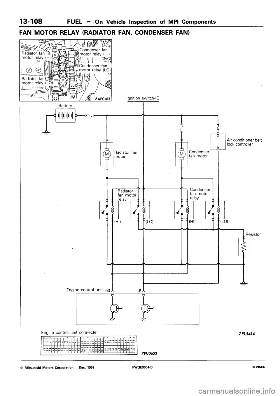 MITSUBISHI SIGMA 1991  Workshop Manual 