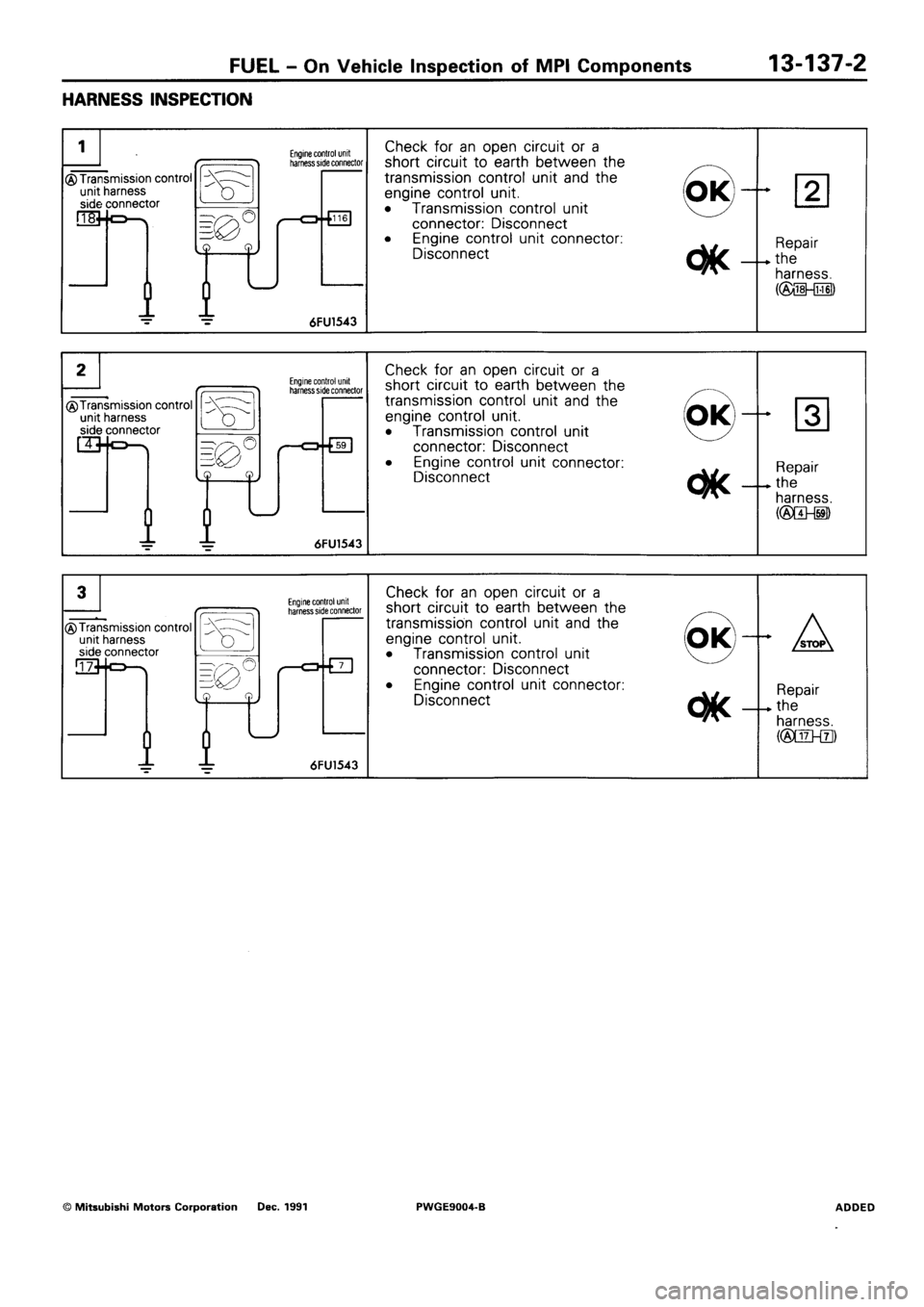 MITSUBISHI SIGMA 1991 Workshop Manual MITSUBISHI SIGMA 1991 Workshop Manual