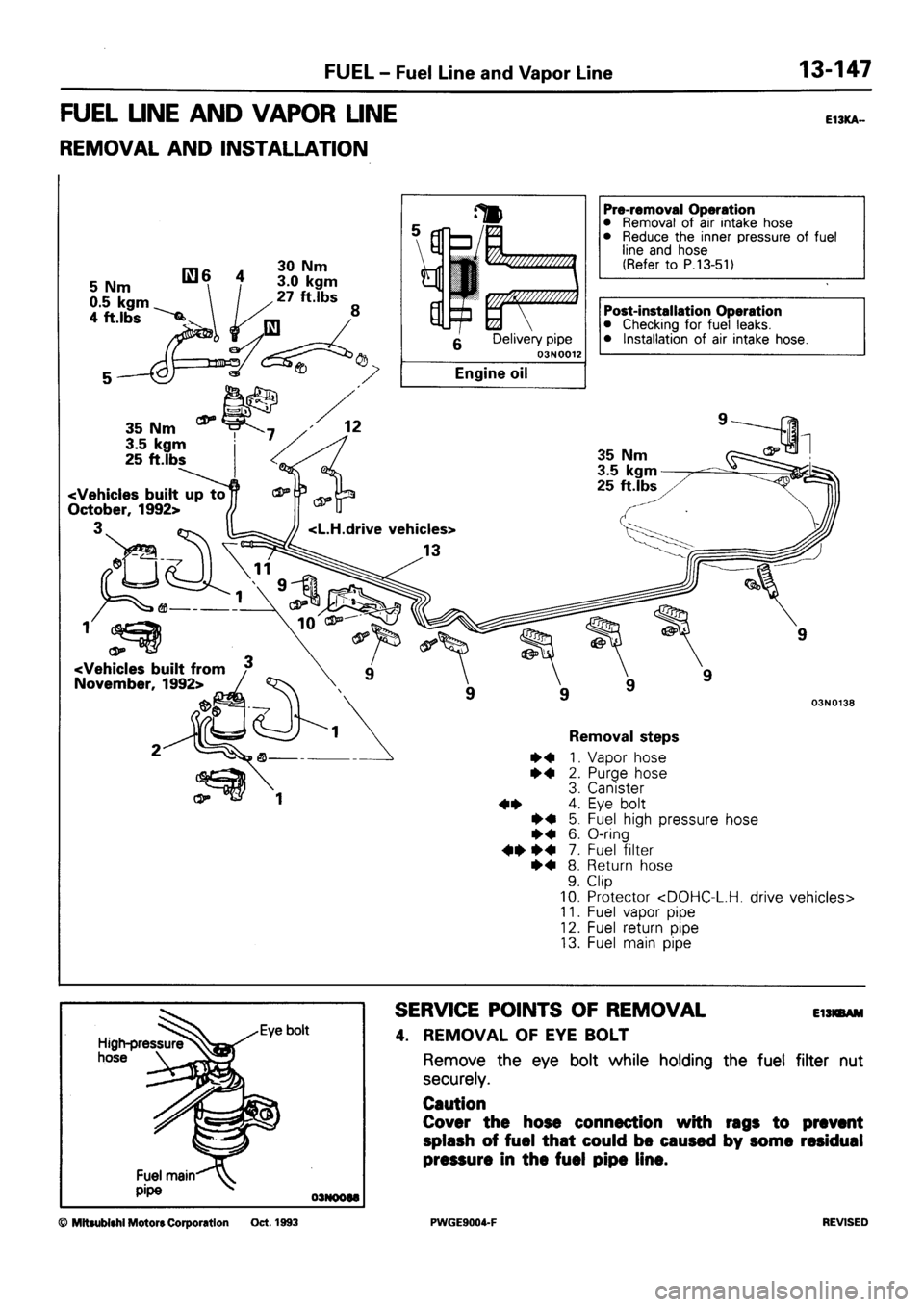 MITSUBISHI SIGMA 1991  Workshop Manual 