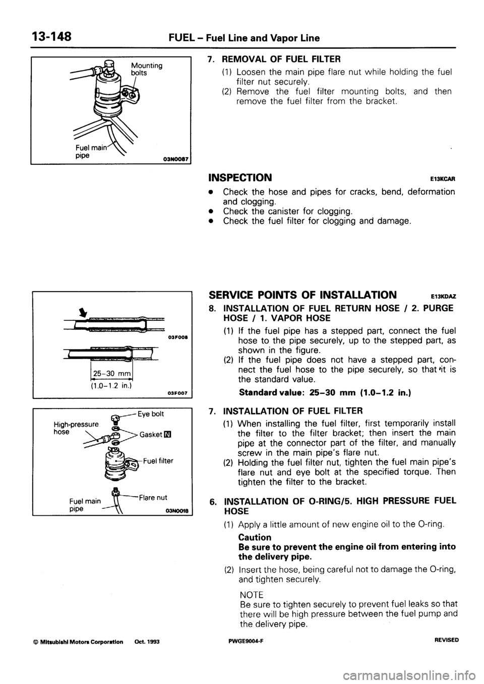 MITSUBISHI SIGMA 1991  Workshop Manual 