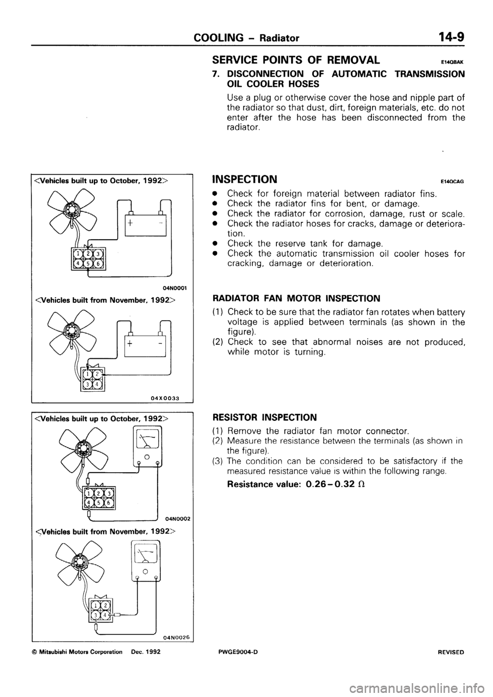 MITSUBISHI SIGMA 1991  Workshop Manual 