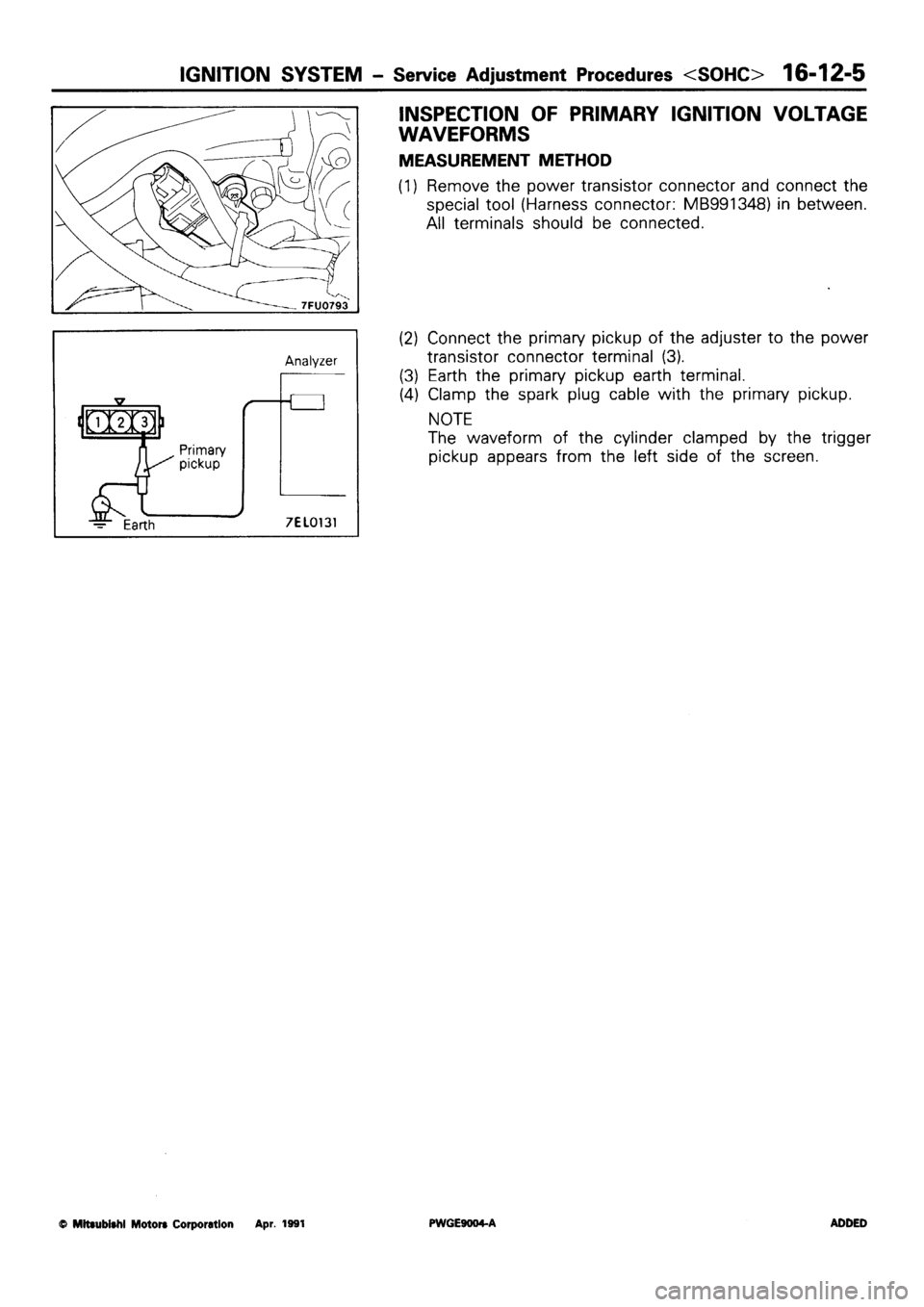 MITSUBISHI SIGMA 1991 Workshop Manual MITSUBISHI SIGMA 1991 Workshop Manual