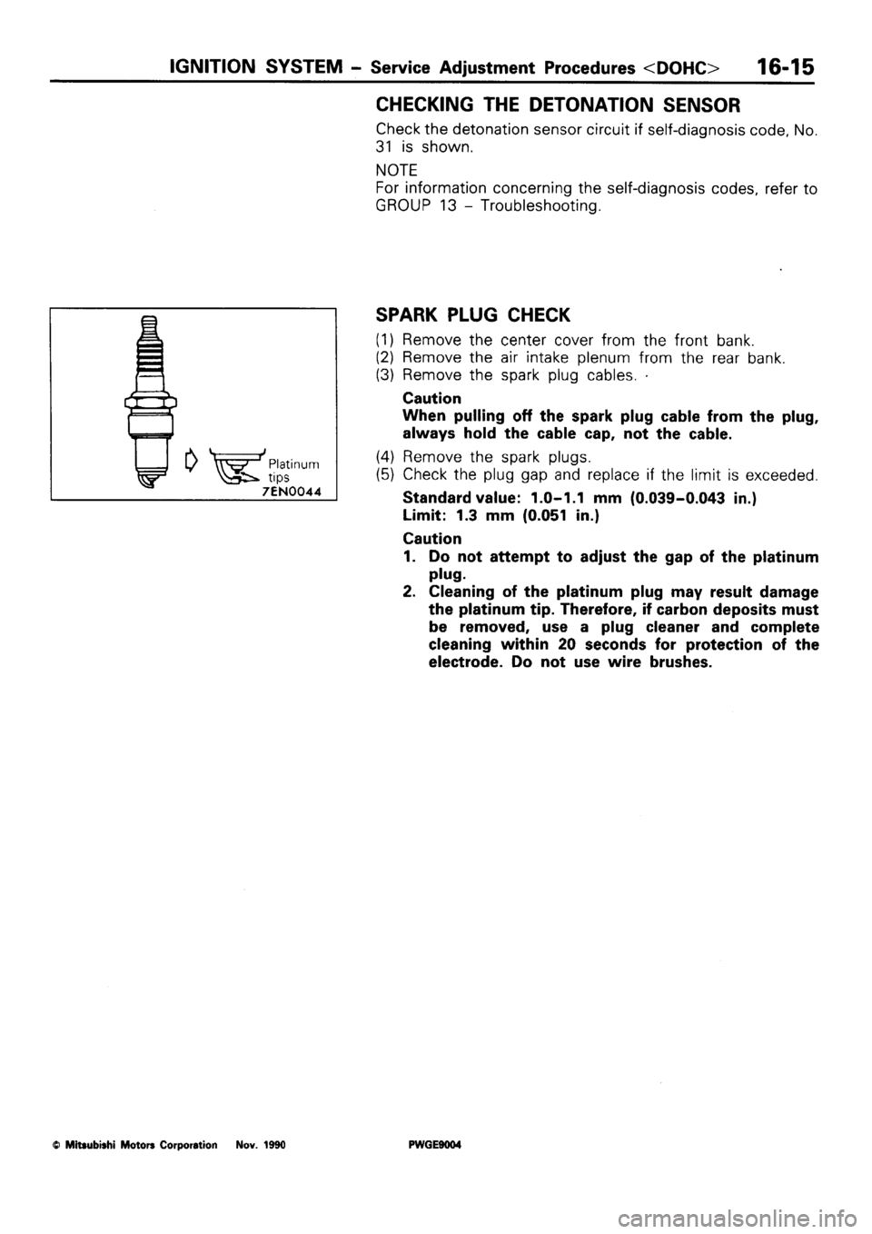 MITSUBISHI SIGMA 1991 Workshop Manual MITSUBISHI SIGMA 1991 Workshop Manual