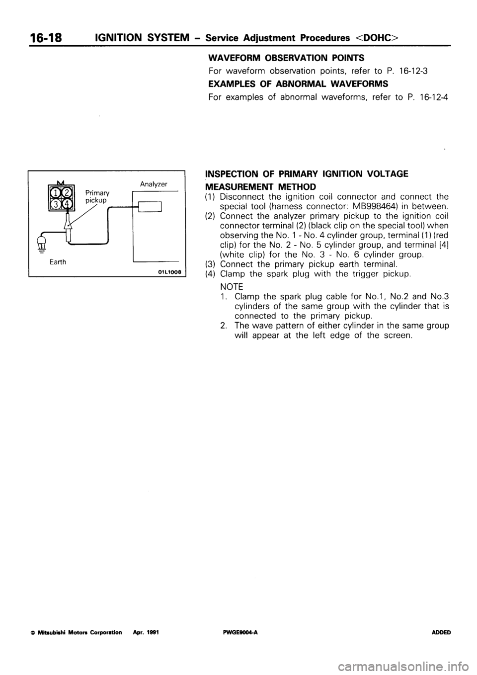 MITSUBISHI SIGMA 1991 Workshop Manual MITSUBISHI SIGMA 1991 Workshop Manual