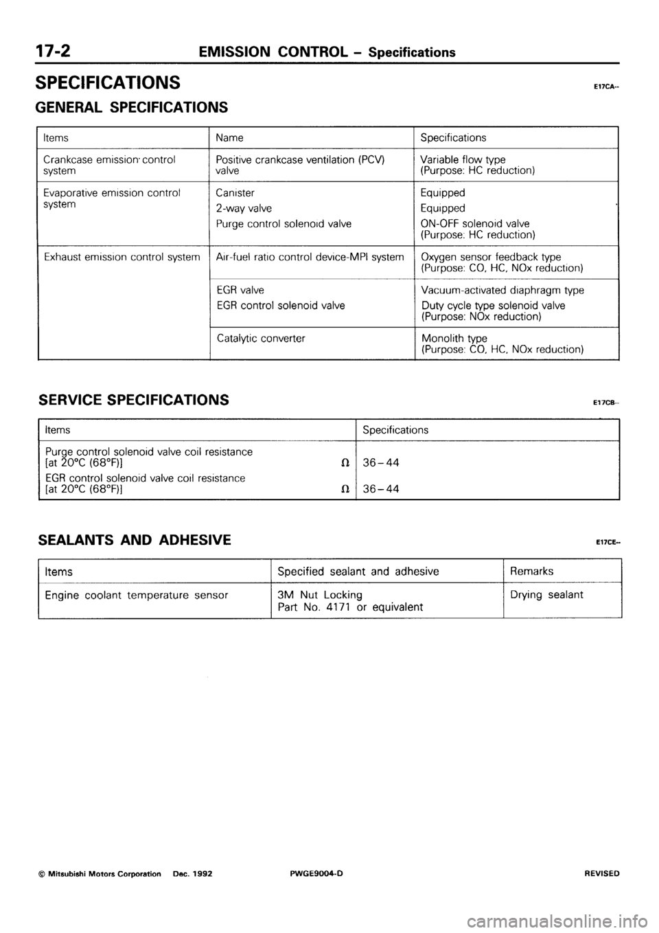 MITSUBISHI SIGMA 1991 Workshop Manual MITSUBISHI SIGMA 1991 Workshop Manual