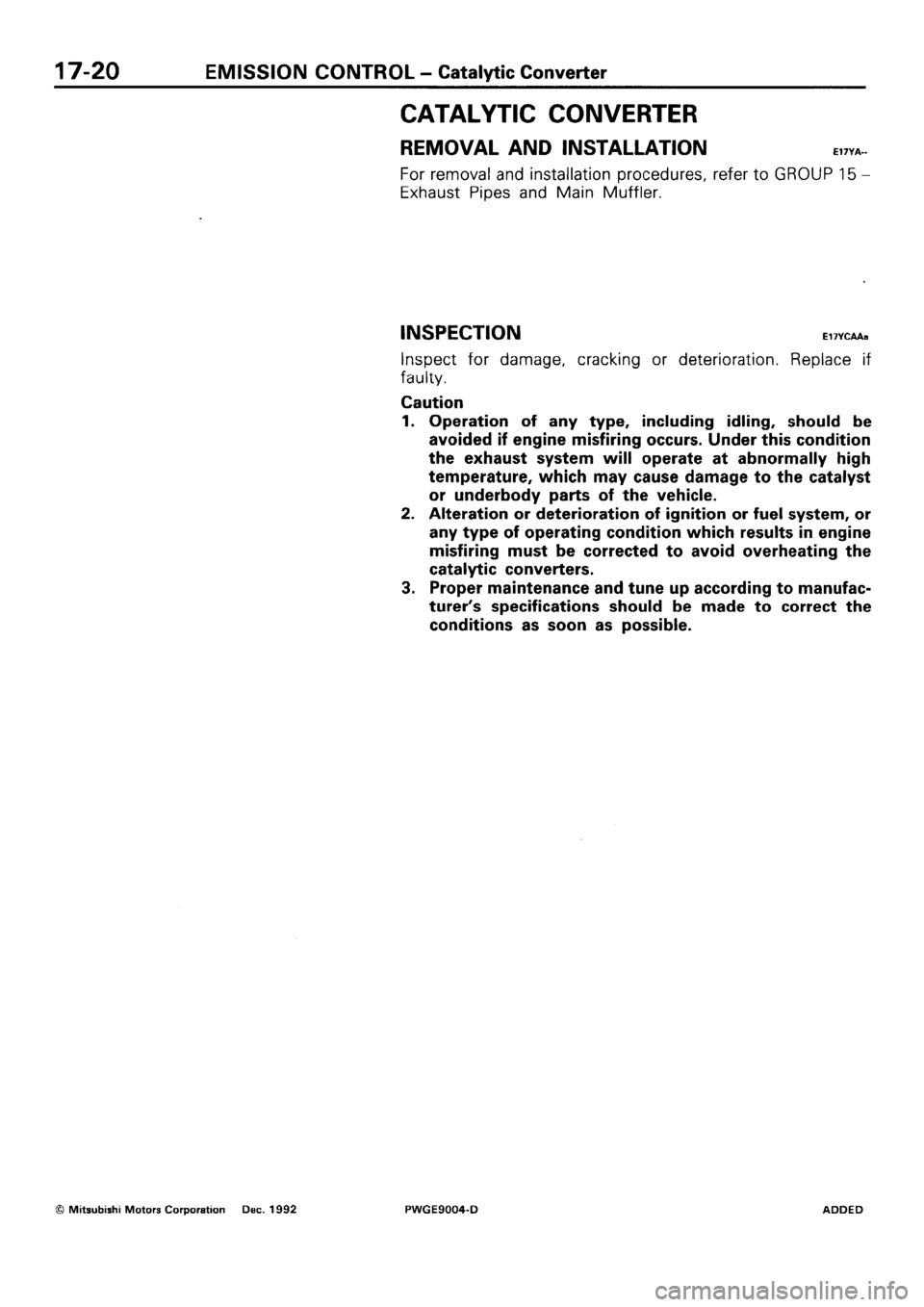 MITSUBISHI SIGMA 1991 Workshop Manual MITSUBISHI SIGMA 1991 Workshop Manual