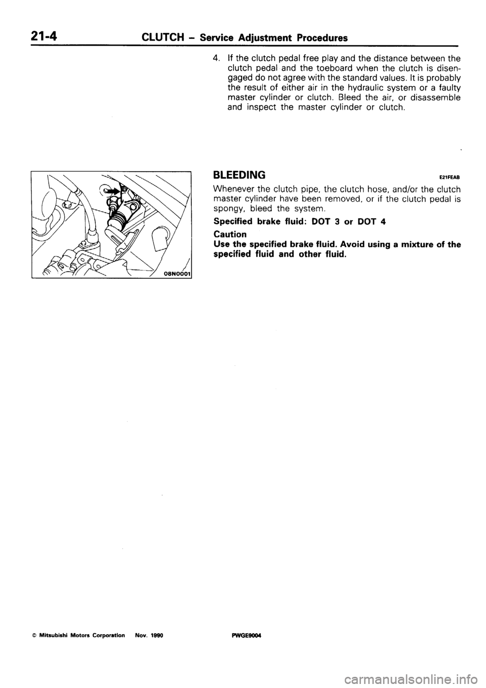 MITSUBISHI SIGMA 1991 Workshop Manual MITSUBISHI SIGMA 1991 Workshop Manual