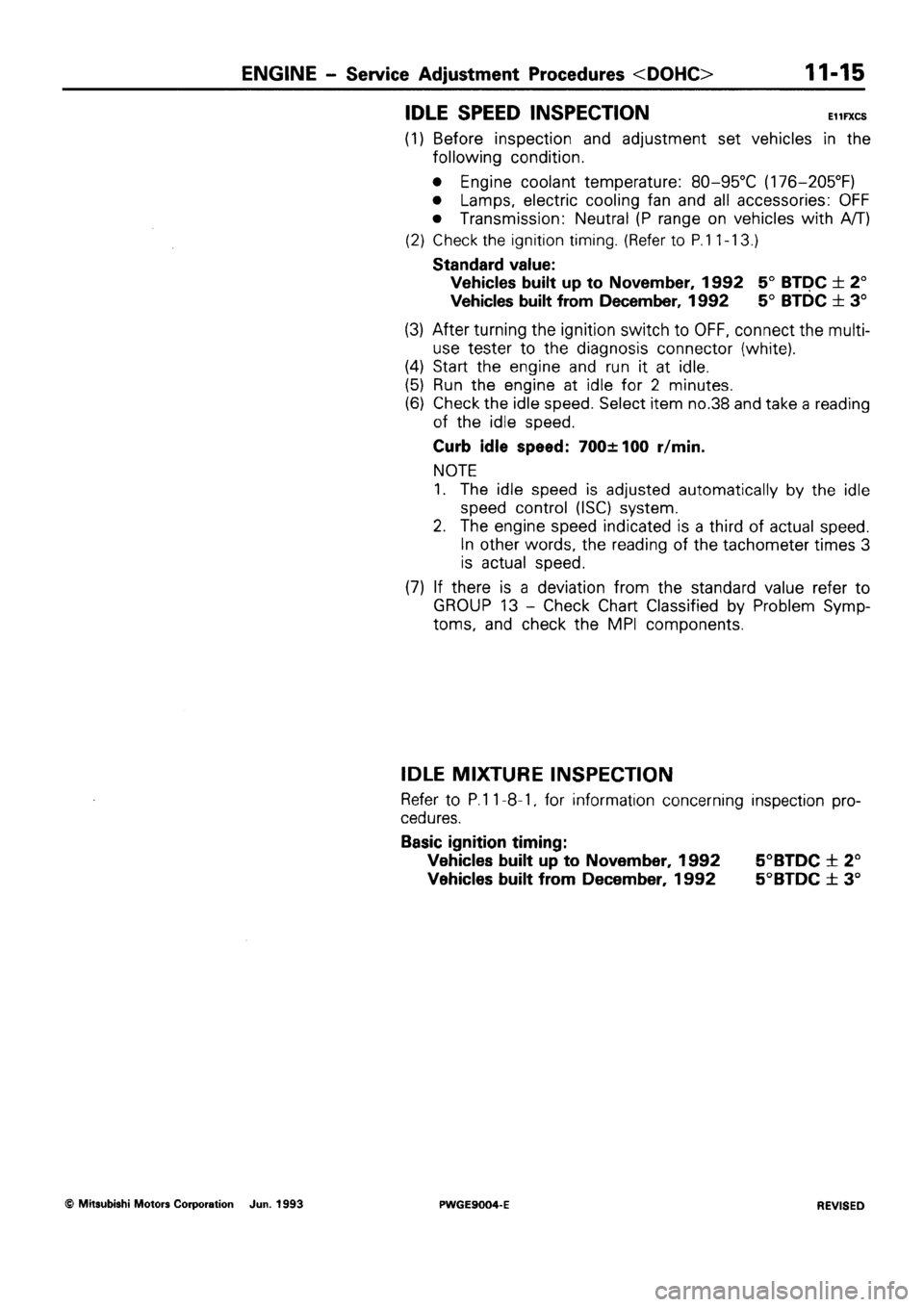 MITSUBISHI SIGMA 1991 Service Manual MITSUBISHI SIGMA 1991 Service Manual