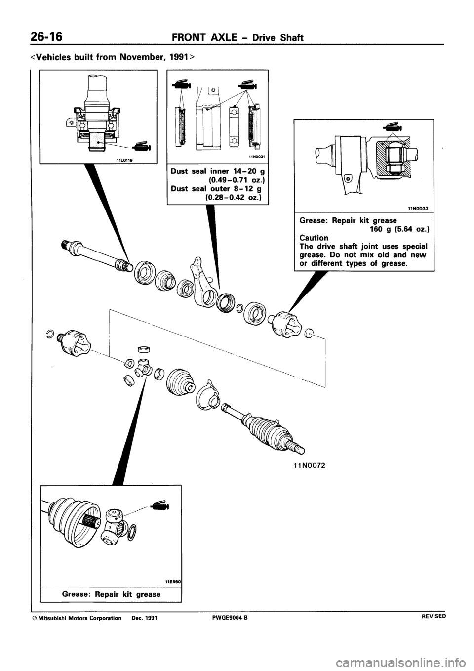 MITSUBISHI SIGMA 1991  Workshop Manual 