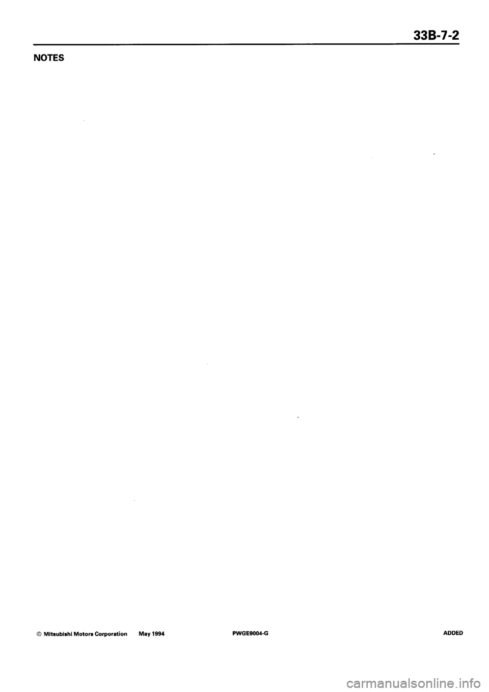 MITSUBISHI SIGMA 1991  Workshop Manual 
