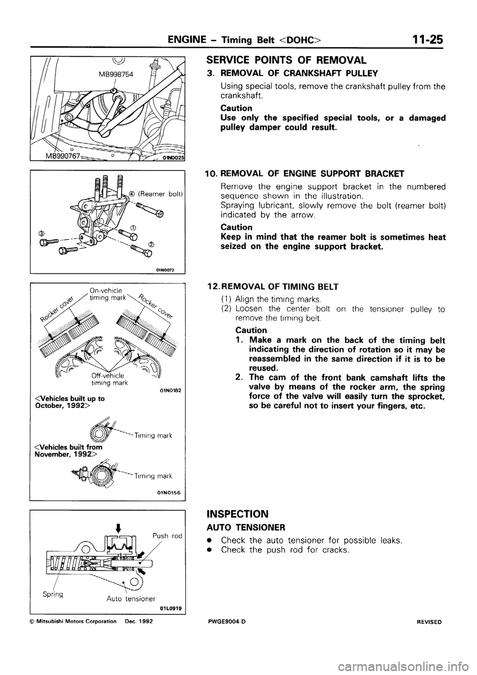 MITSUBISHI SIGMA 1991 Repair Manual 