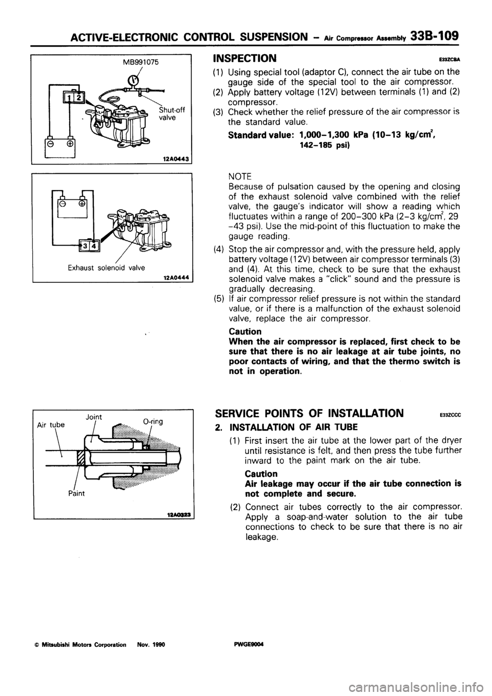 MITSUBISHI SIGMA 1991  Workshop Manual 